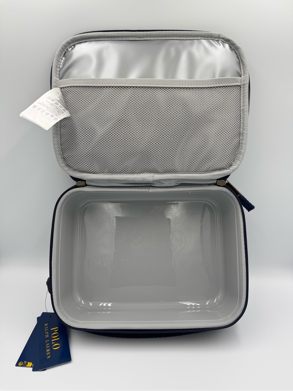 POLO by Ralph Lauren Navy Multi-Color Logo Insulated Lunch Tote- 🆕 with tags!